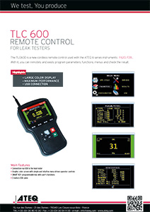 TLC600-U-REMOTE TLC600-REMOTE- ATEQ